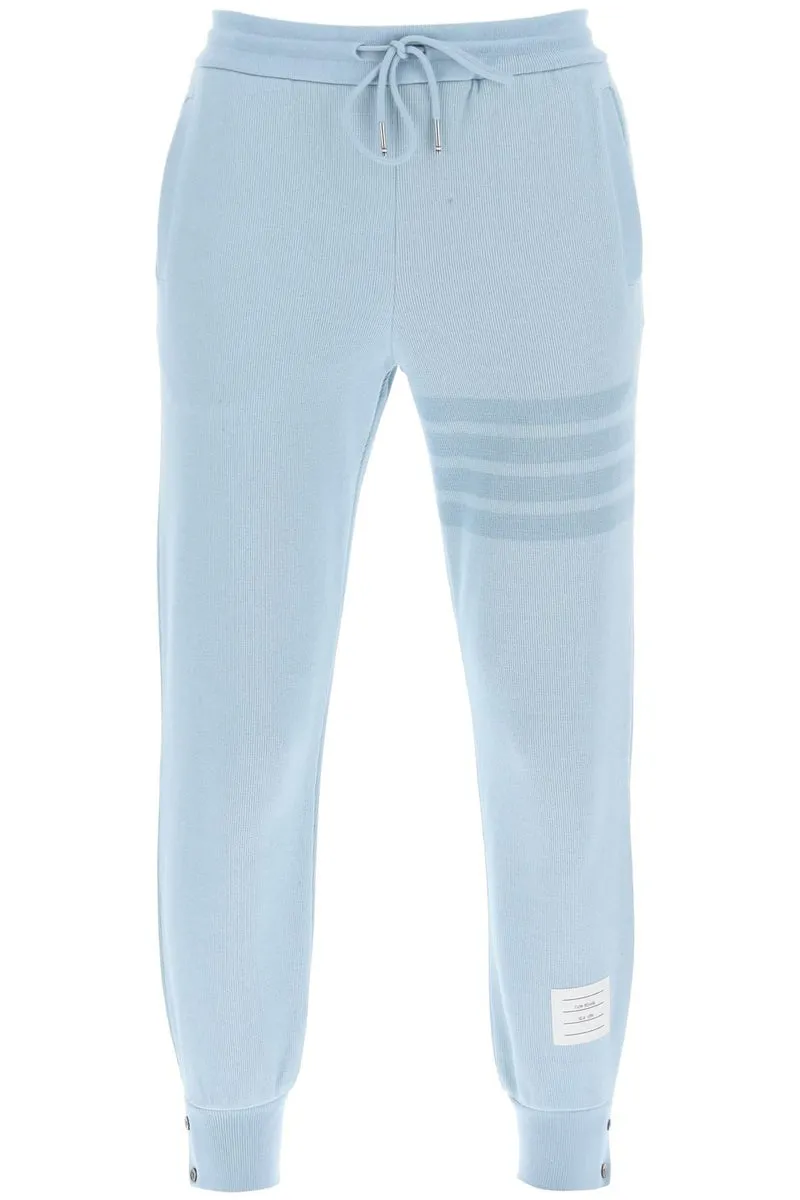 Thom Browne    Thom Browne 4 Bar Joggers In Cotton Knit