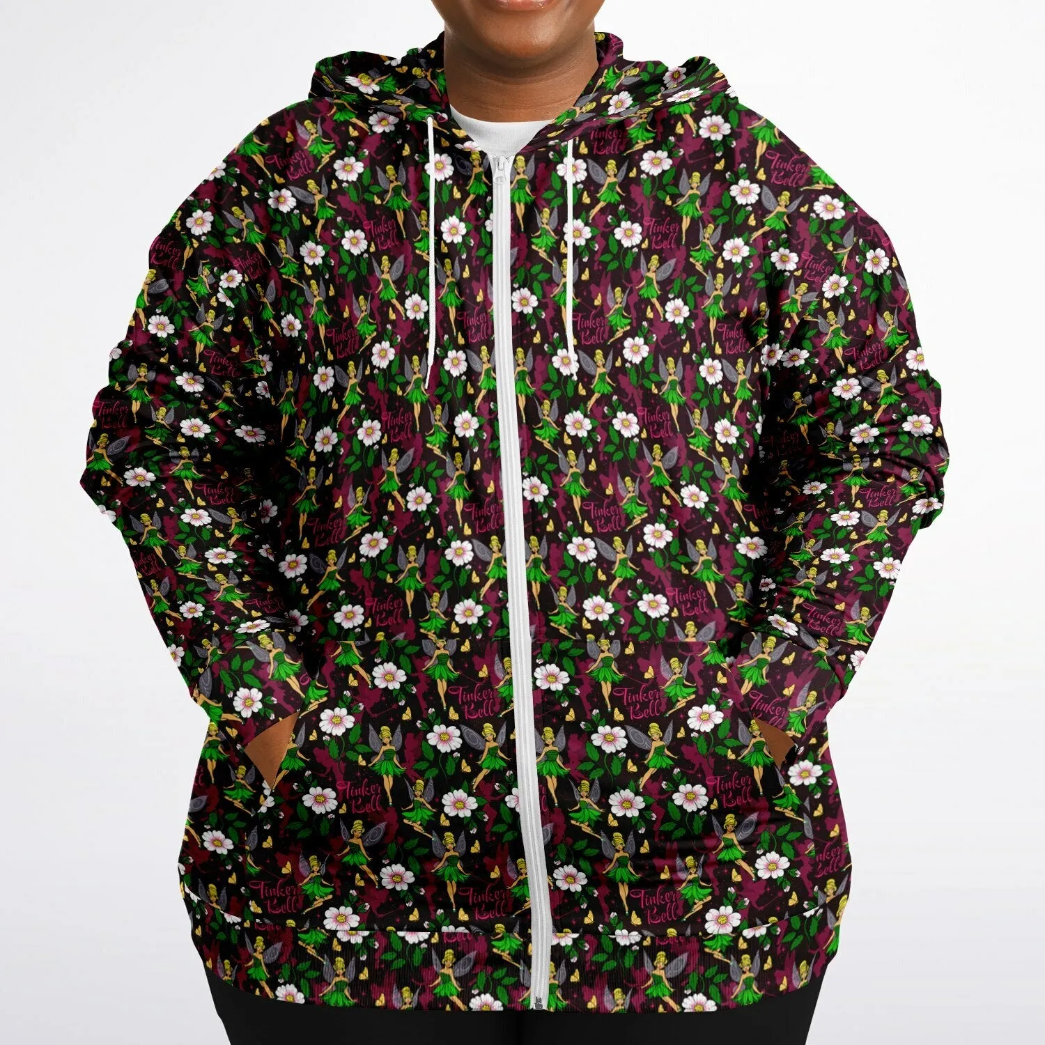 Tinker Bell Plus-size Unisex Zip Hoodie