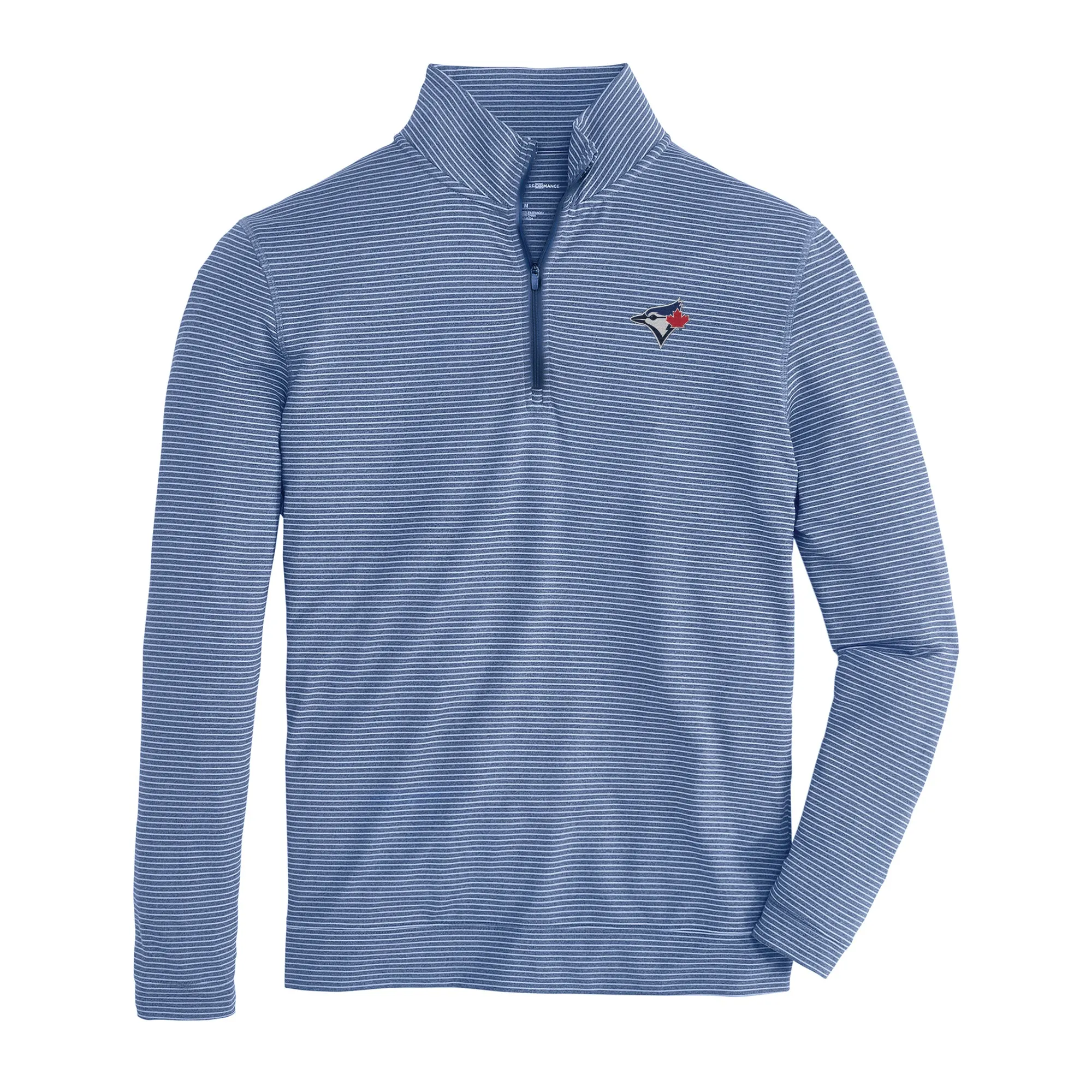 Toronto Blue Jays Flow Stripe Performance 1/4 Zip Pullover