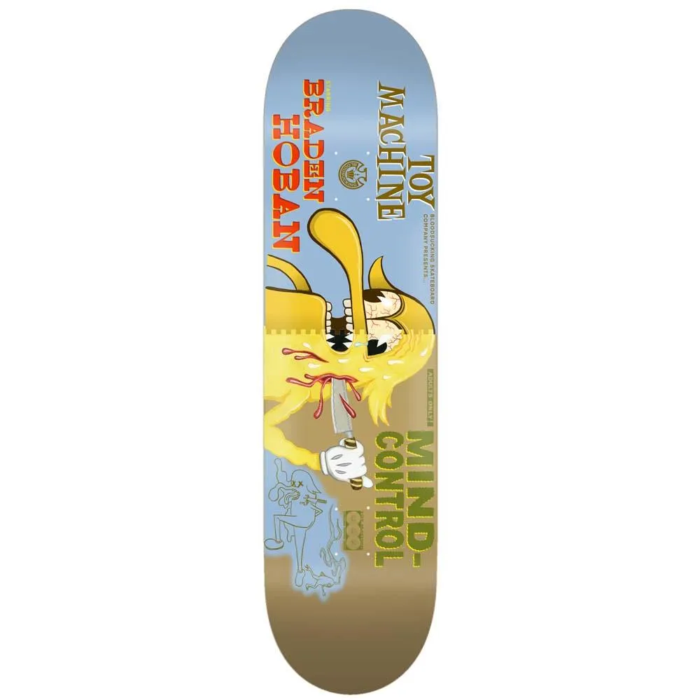 Toy Machine Skateboard Deck Hoban Mind Control 8.63