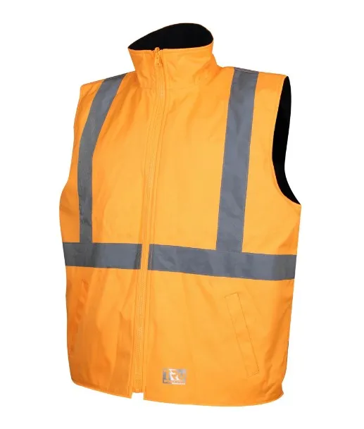 TRU WORKWEAR 4 in1 Polyester Oxford Jacket with Reflective Tape SP Orange NSW Rail