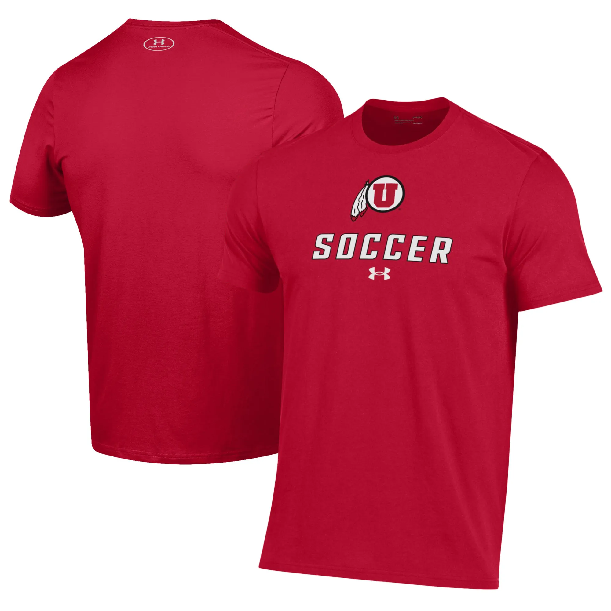Under Armour Utah Utes Red Soccer Performance T-Shirt