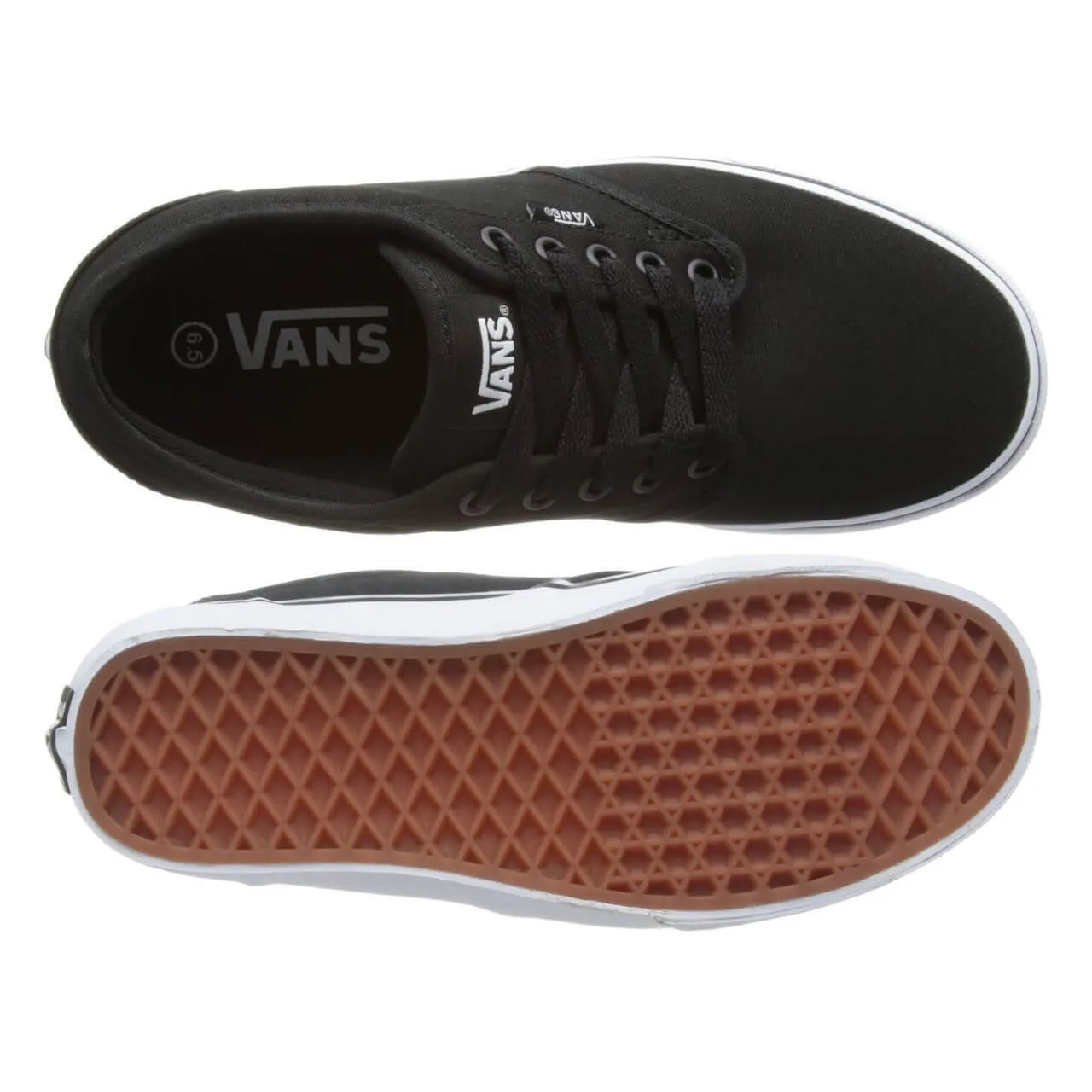 VANS Atwood Canvas Trainers Black White