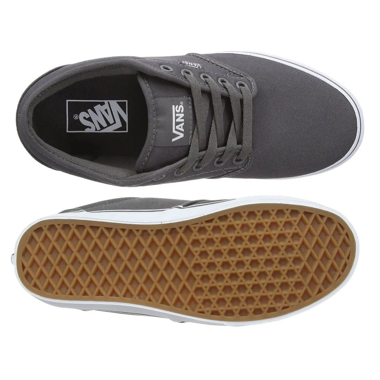 VANS Atwood Canvas Trainers Pewter Grey