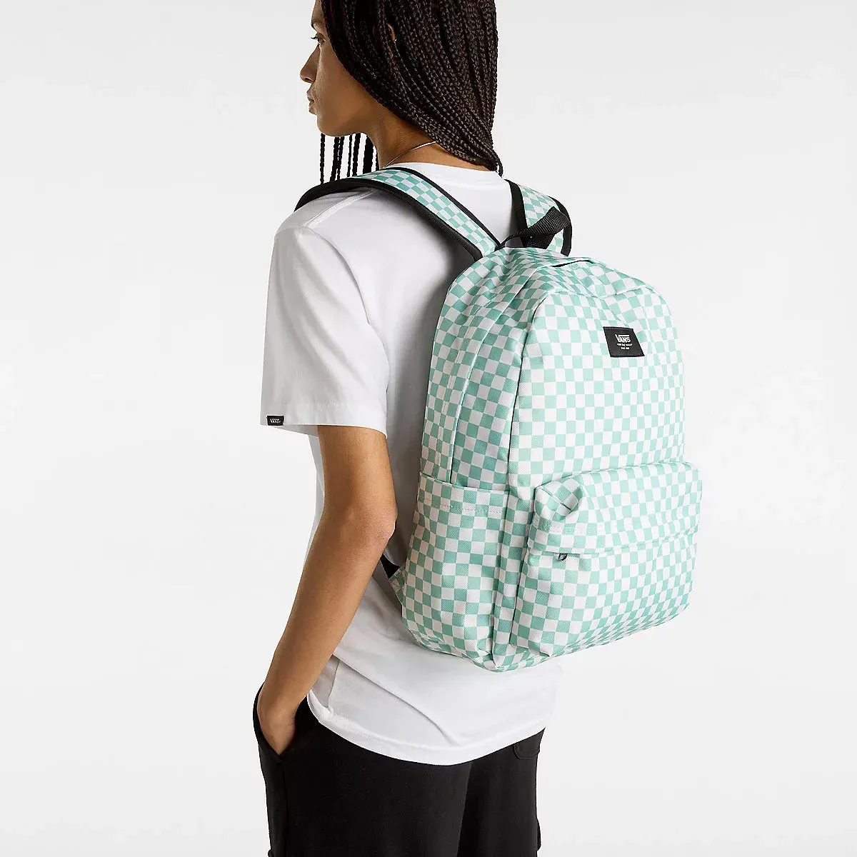 Vans Old Skool Check Backpack - Gray Mist