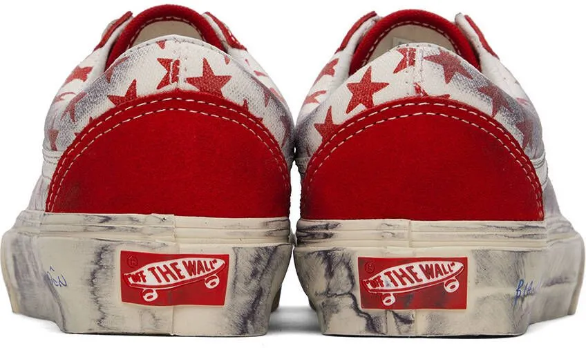 Vans Red Bianca Chandôn Edition Old Skool VLT LX Sneakers