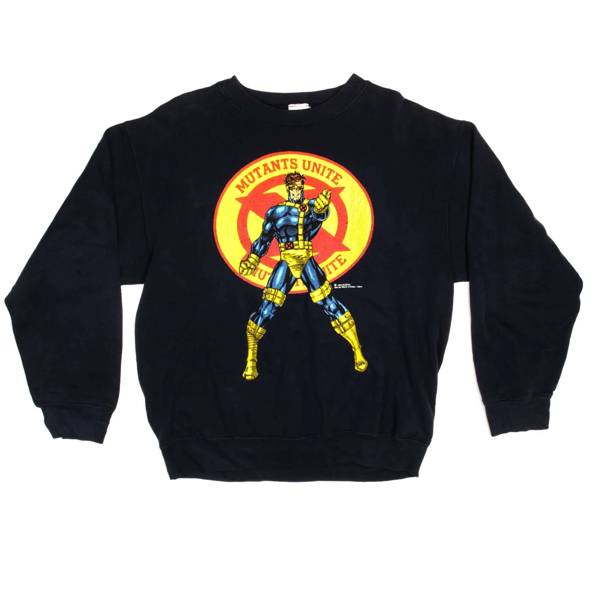 VINTAGE MARVEL CYCLOPS SWEATSHIRT MUTANT UNITE 1993 SIZE XL MADE IN USA