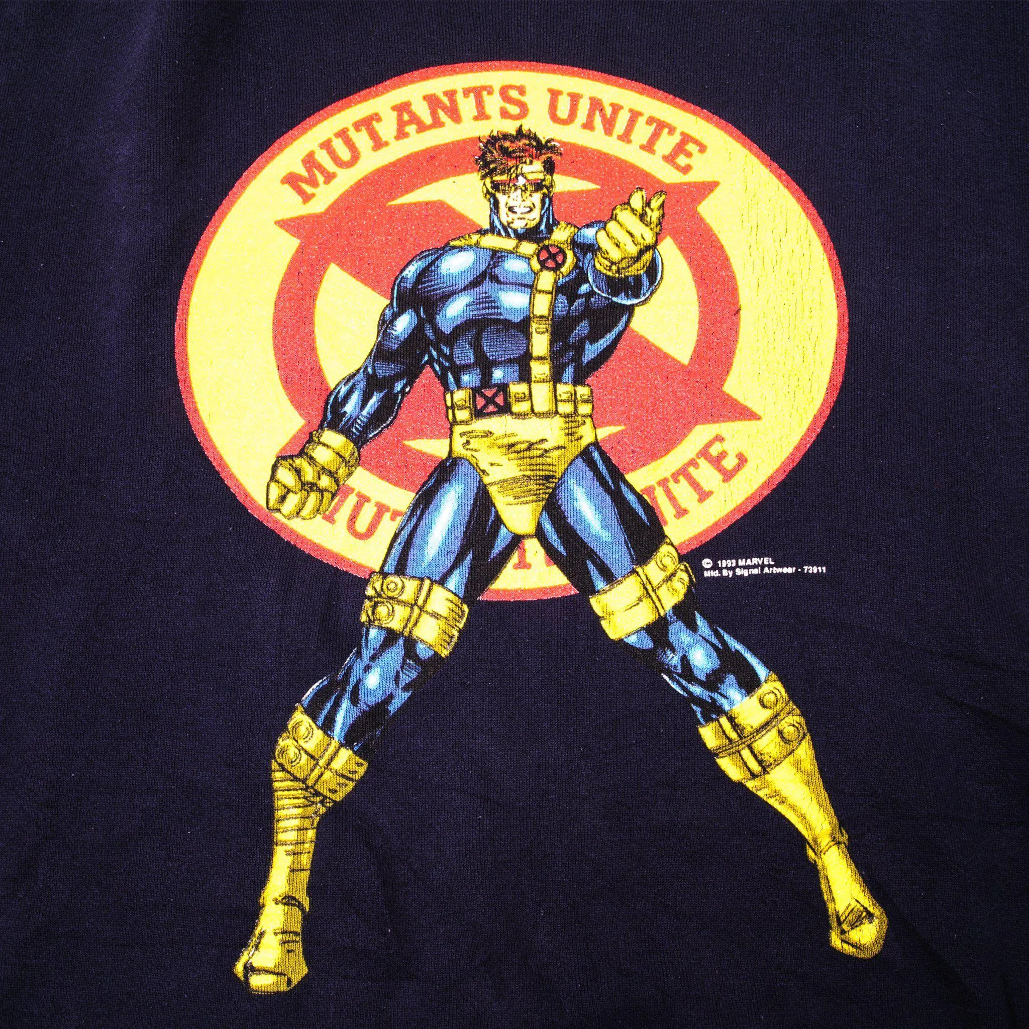 VINTAGE MARVEL CYCLOPS SWEATSHIRT MUTANT UNITE 1993 SIZE XL MADE IN USA