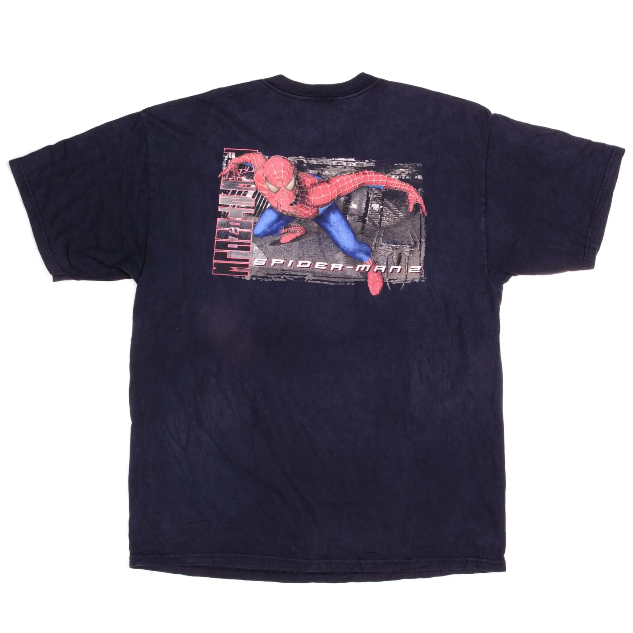 VINTAGE MARVEL SPIDERMAN 2 TEE SHIRT 2004 SIZE XL