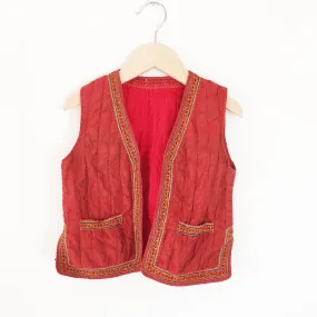 Vintage Quilted India Vest size 2