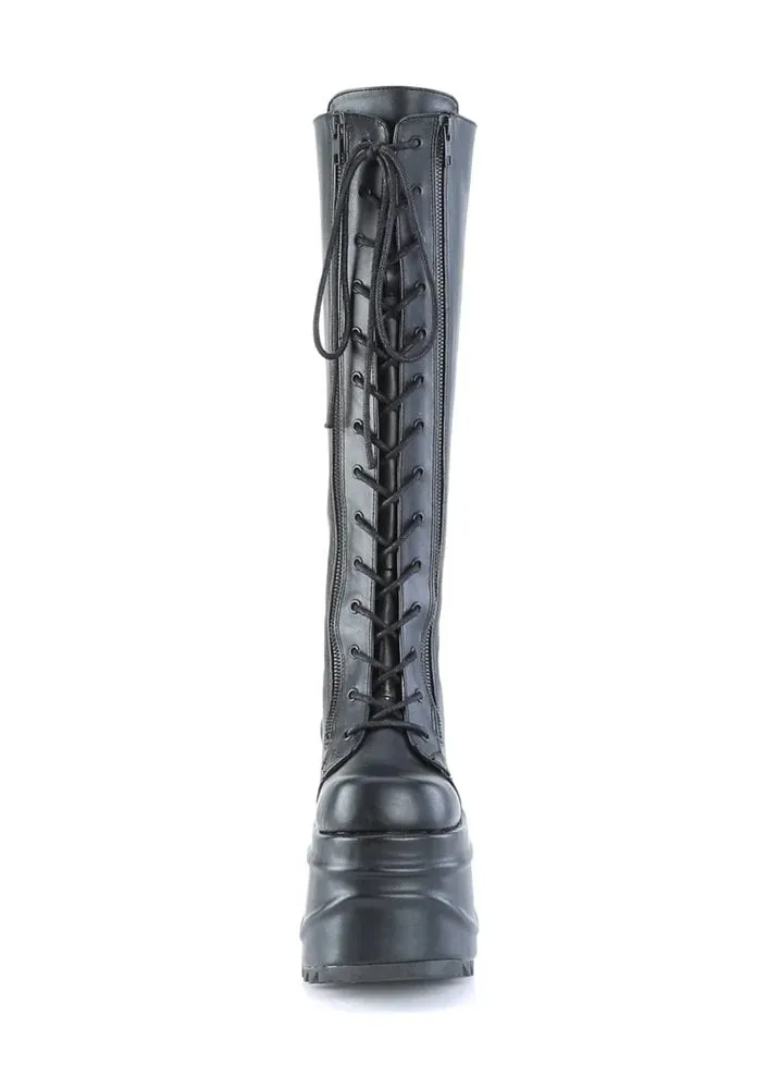 Wave 200 Knee High Platform Boot