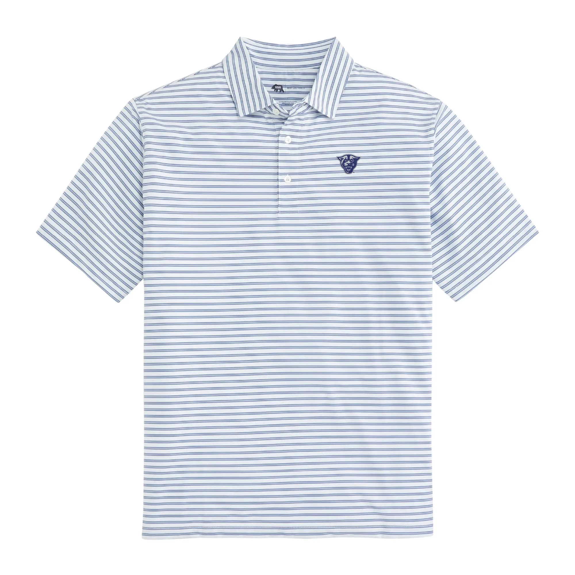 Wedge Stripe GA State Performance Polo