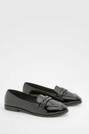 Wide Width Patent Loafers