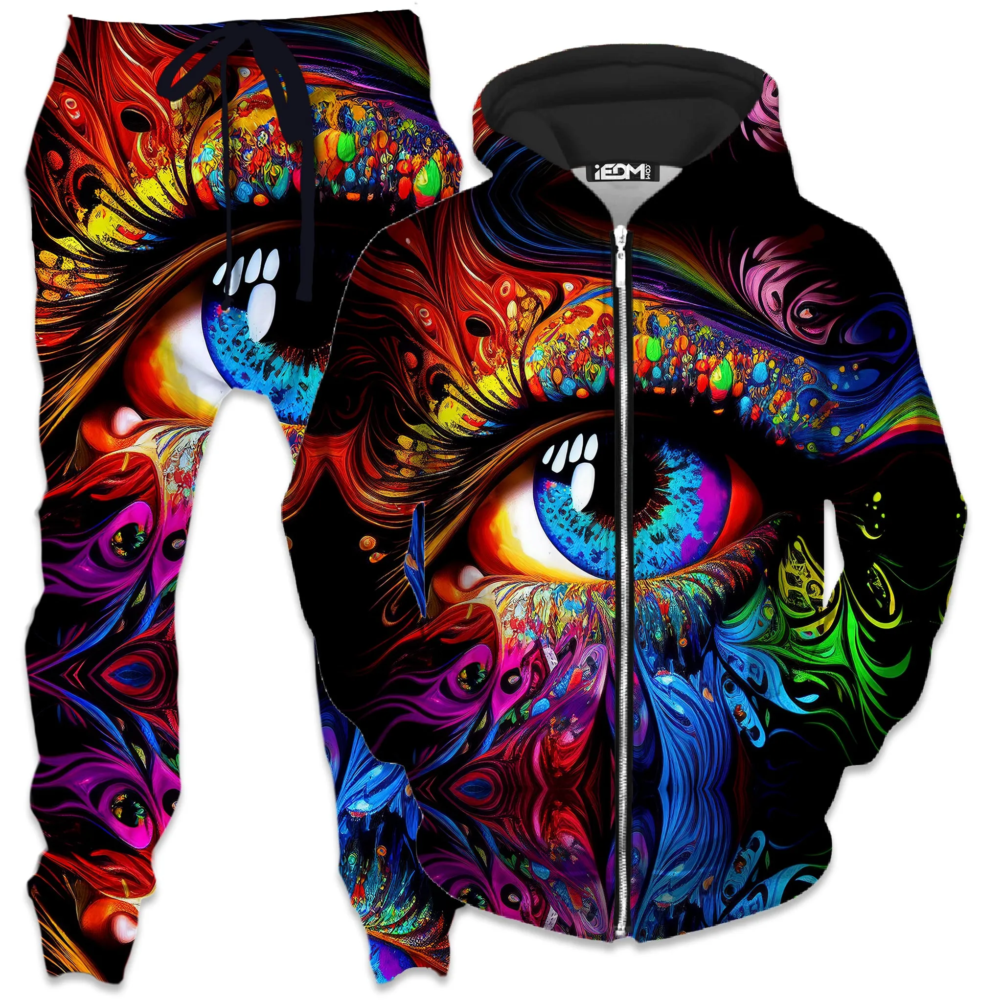 Window to the Soul Zip-Up Hoodie and Joggers Combo