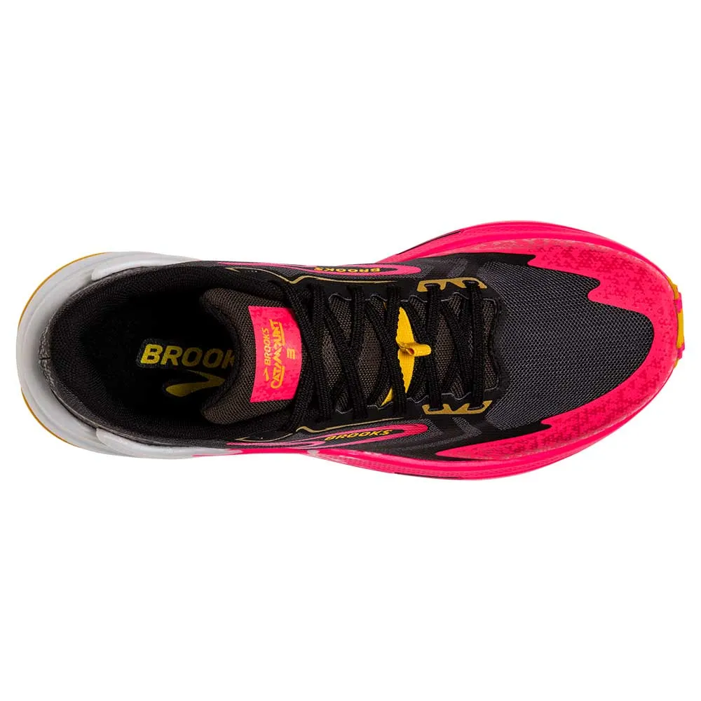 Women's Catamount 3 Trail Running Shoe - Black/Diva Pink/Lemon Chrome - Regular (B)