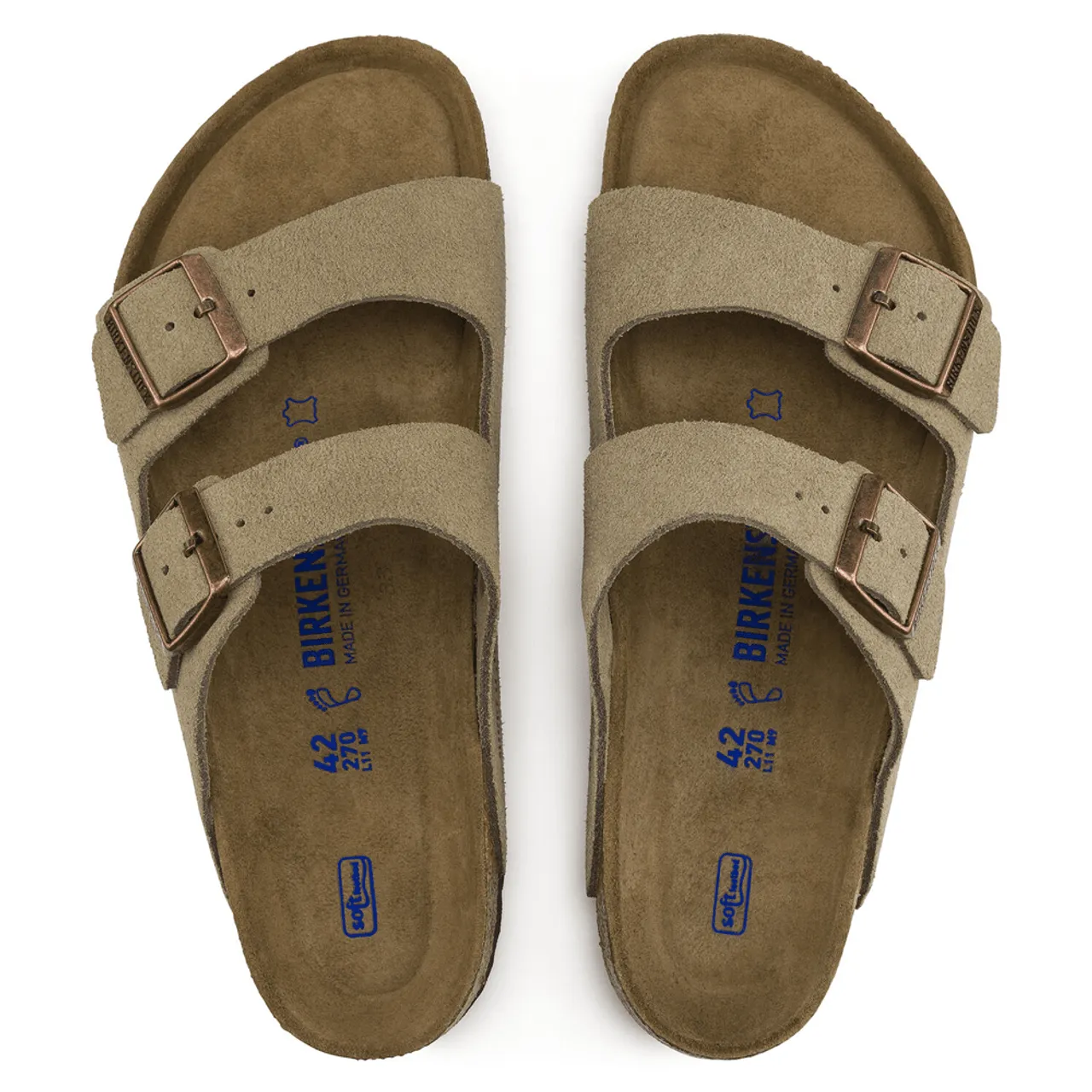 Women's Birkenstock Arizona Soft Footbed Sandals -Taupe