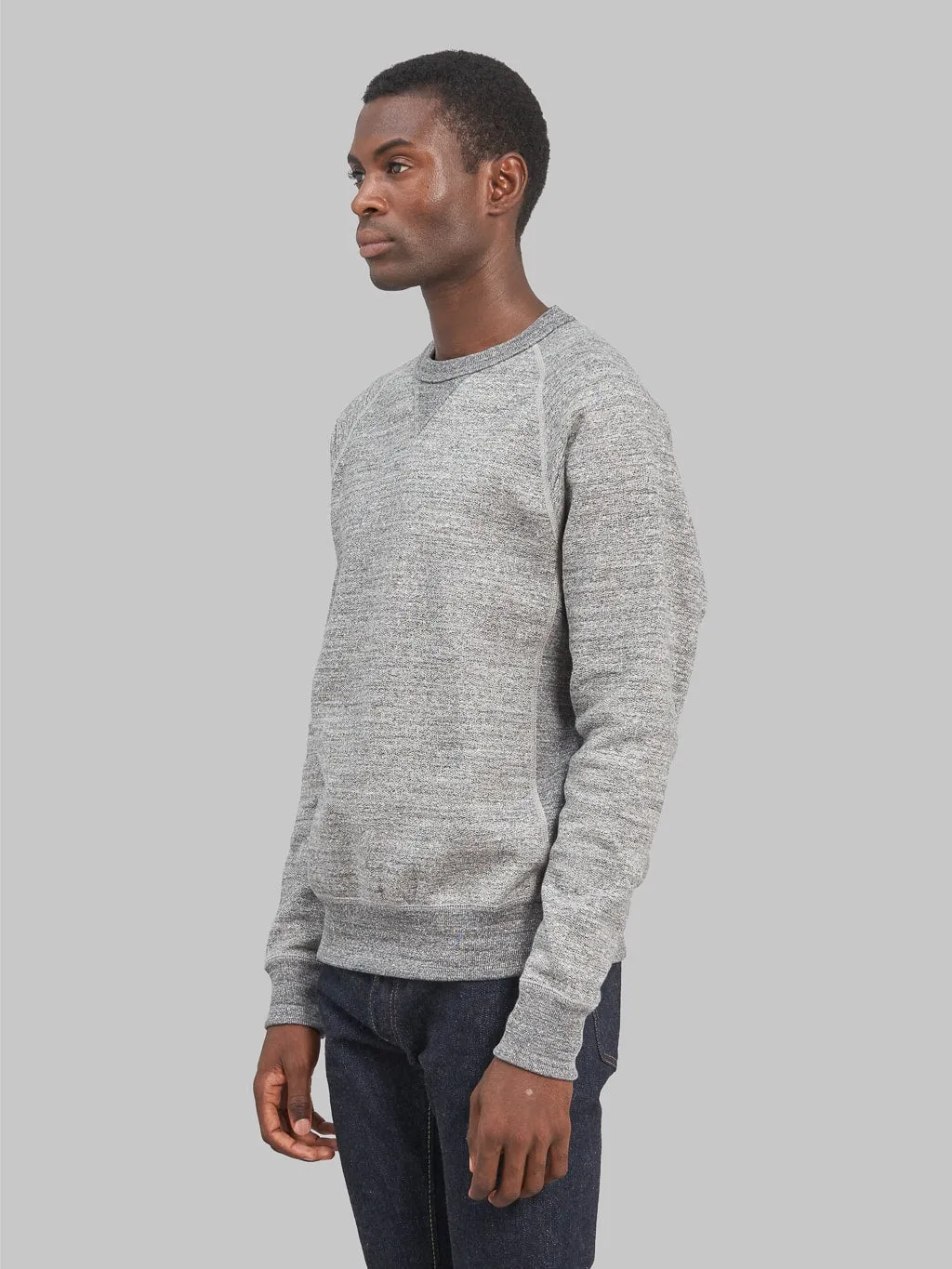 Wonder Looper Pullover Crewneck Fleeced Foxfibre Charcoal