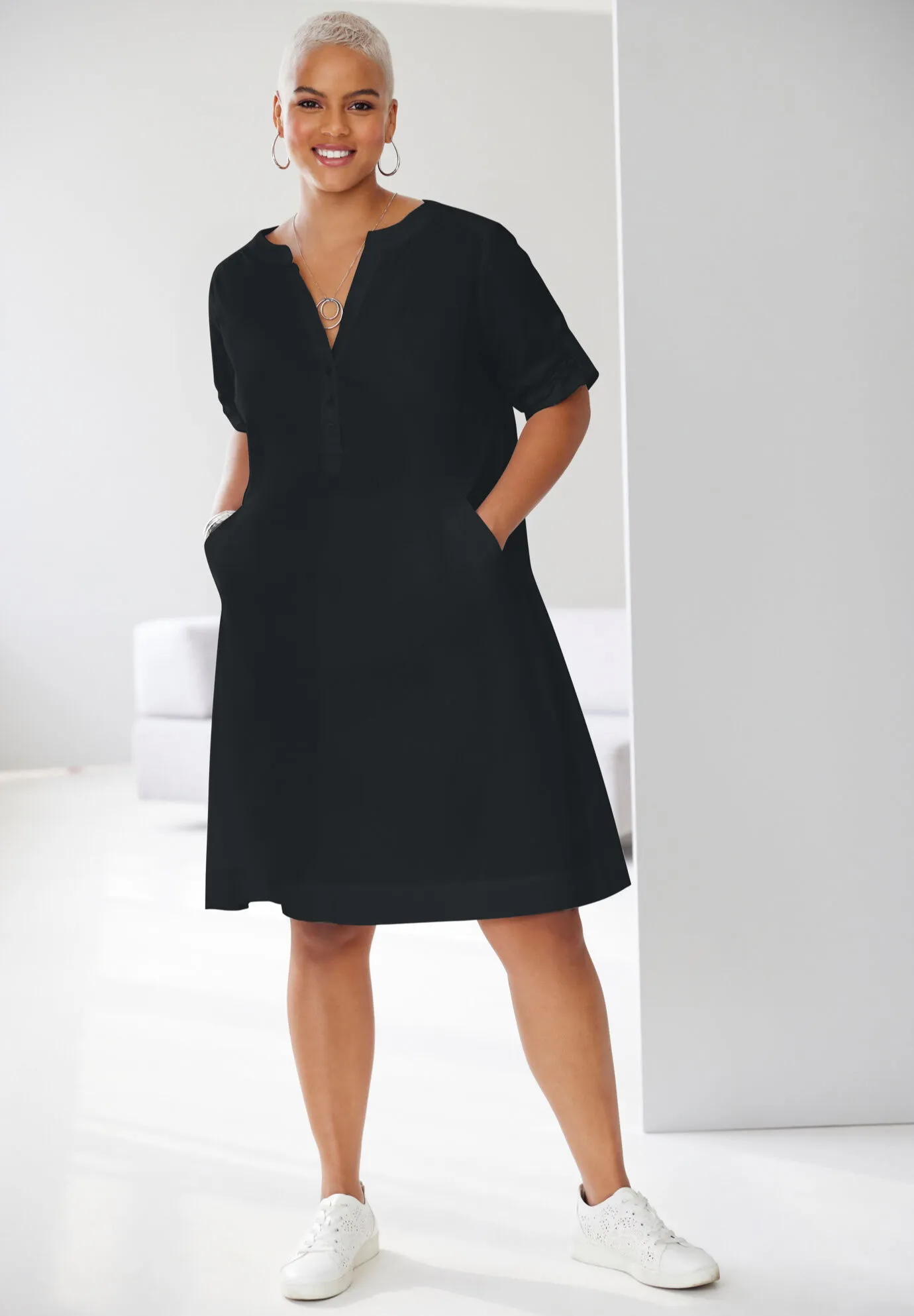 Y-Neckline Dress