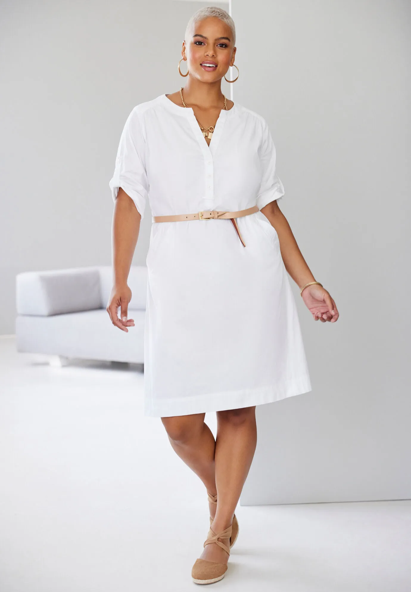 Y-Neckline Dress