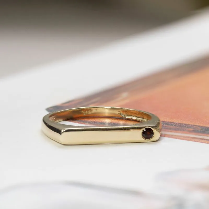 Yellow Yellow Gold Ring Fores with Grant 1.7 in the corner