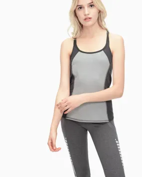 Yoga Heather Blocked Studio Tank