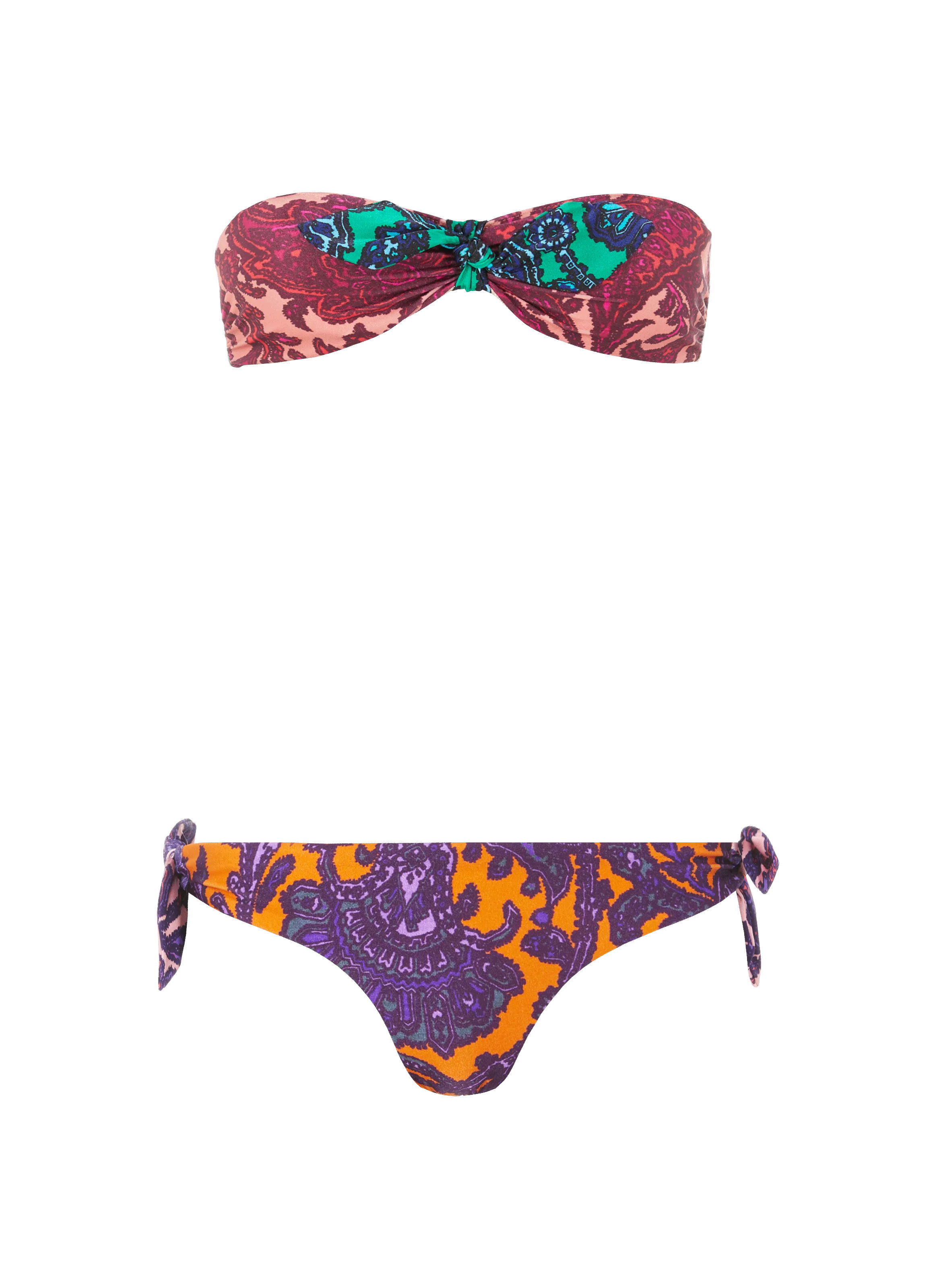 ZIMMERMANN  Tiggy Tie two-piece bikini - Multicolour