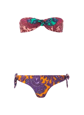 ZIMMERMANN  Tiggy Tie two-piece bikini - Multicolour