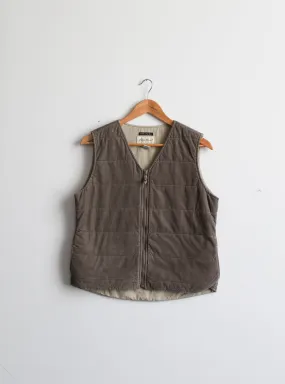 zip front corduroy vest