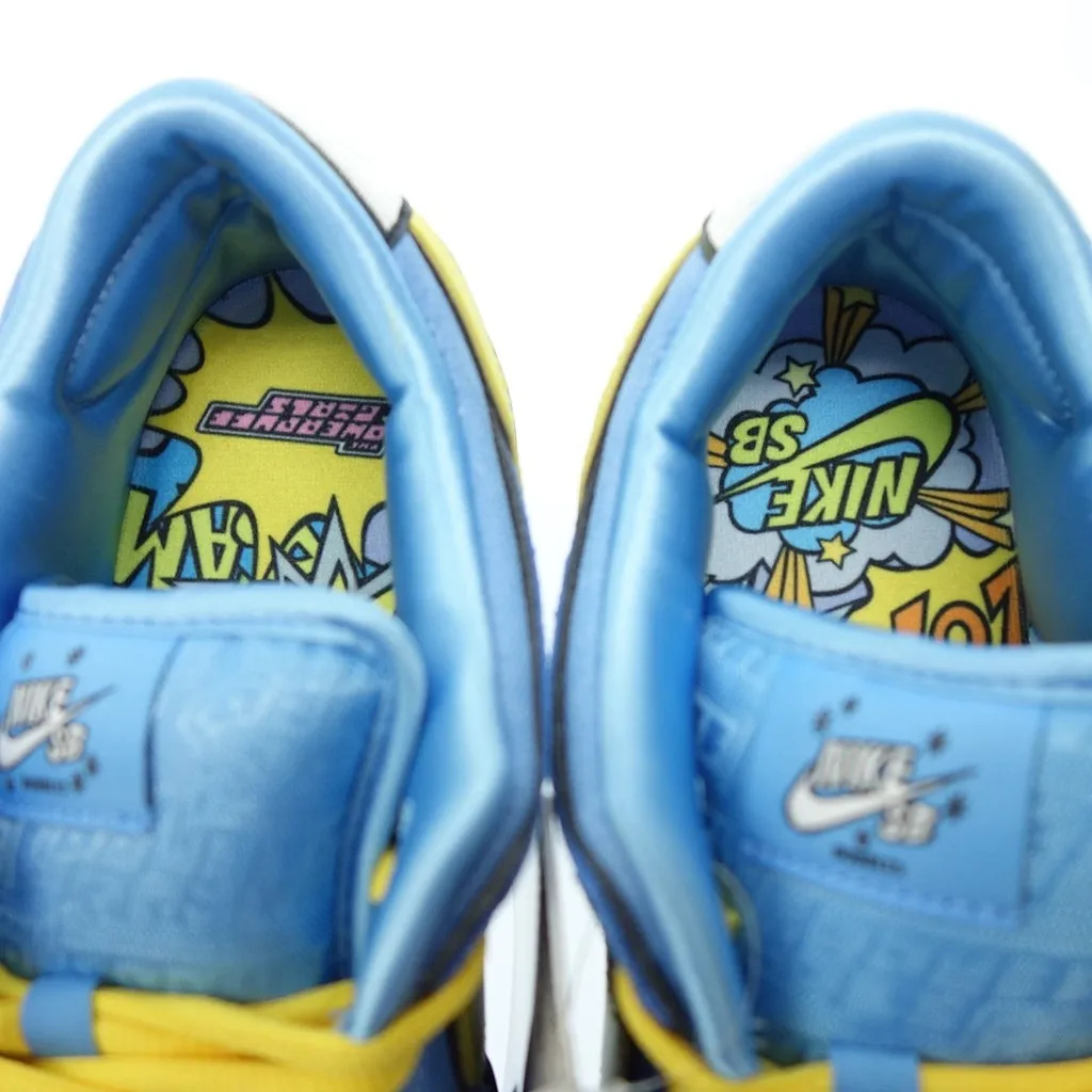 新品同様◆パワーパフガールズ × ナイキ SB スニーカー ダンク DUNK LOW Pro QS BUBBLES メンズ ブルー サイズ27.5 FZ8320-400 Nike【AFD1】